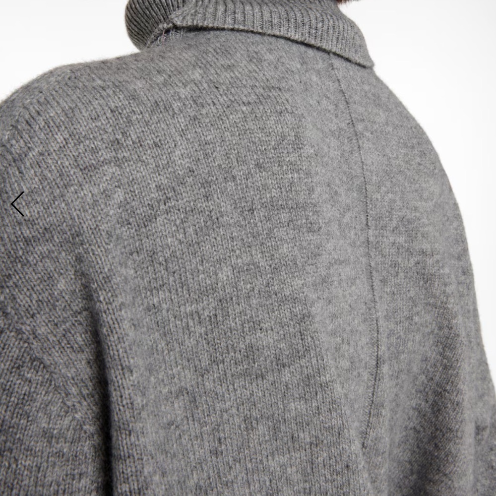 The ROW Cashmere LUXURIOUS THICK GREY MELANGE TURTLENECK XL - Picture 11 of 15
